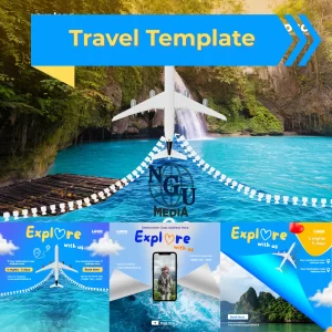 Travel Instagram Templates – Editable Canva Set for Tourism & Getaway Deals